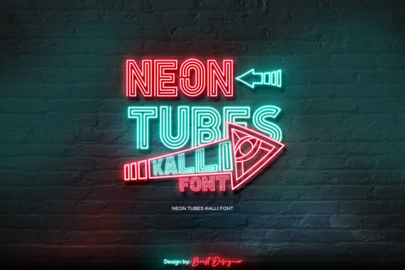 A Campaign Designer's Review of Neon Tubes Kalli Font