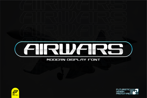 Airwars: A Futuristic Display Font for Editorial Impact