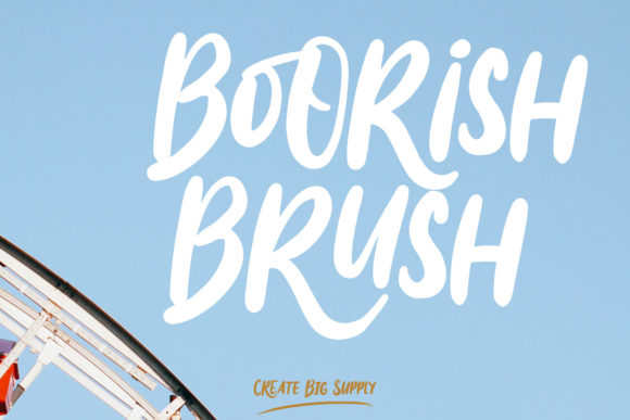 Boorish Brush: An Editorial Designer's Friendly Display Font