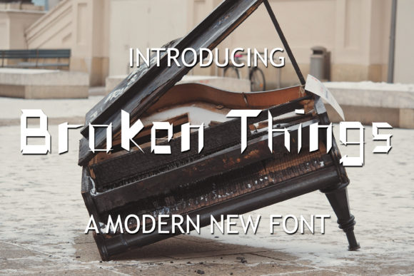 Broken Things: A Bold Display Font for Editorial Mood