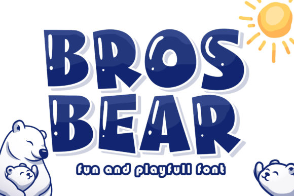 Bros Bear: A Playful Display Font for Branding with Character