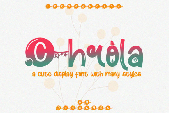 Chrola: A Playful Display Font for Creative Products