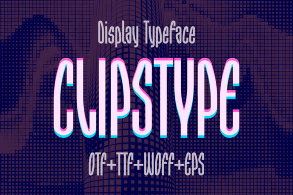 Clipstype: A Techno Display Font for Scroll-Stopping Marketing