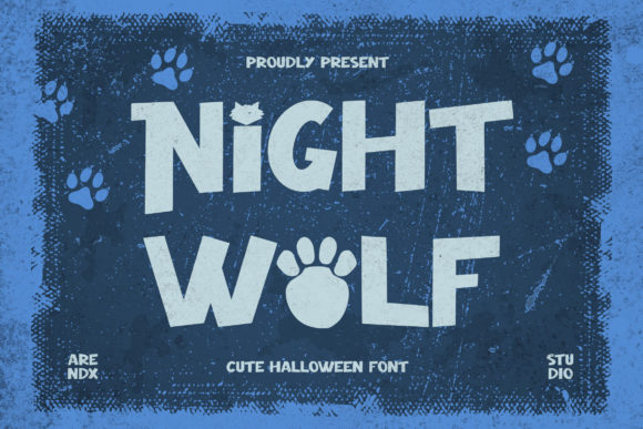 Crafting Friendly Designs with the Night Wolf Display Font