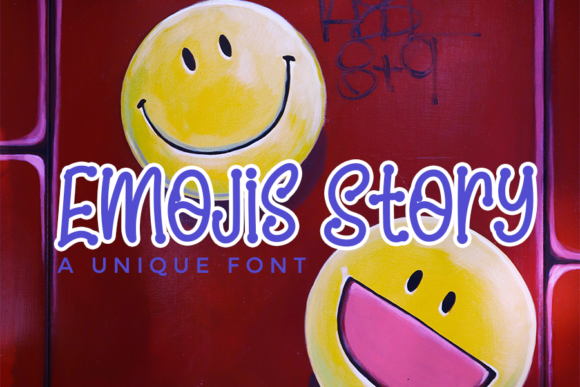 Emojis Story: A Display Font for Digital Expression