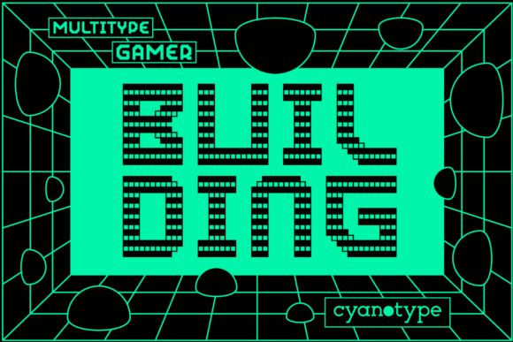 Gamer Building Font: A Pixelated Display Choice for Editorial Character