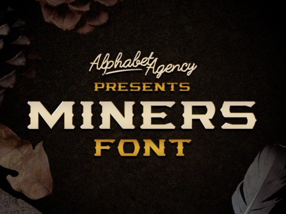 Miners: The Bold Display Font for Crafters and Product Creators