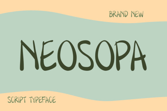 Neosopa: A Casual Font That Makes Small Brands Feel Complete