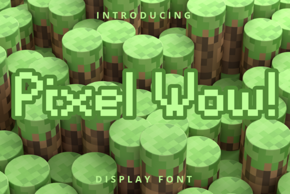 Pixel Wow: A Modern Display Font for Crafters & Product Creators
