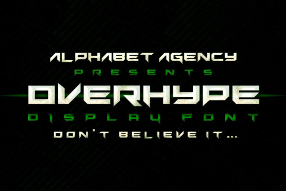 Reviewing Overhype: A Bold Display Font for Digital Design