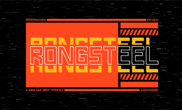 Rongsteel: The Bold Display Font for Modern Marketing