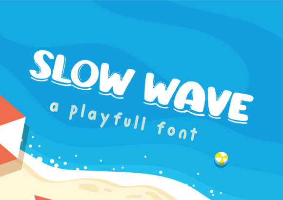 Slow Wave Font: A Playful Display Typeface for Editorial Personality