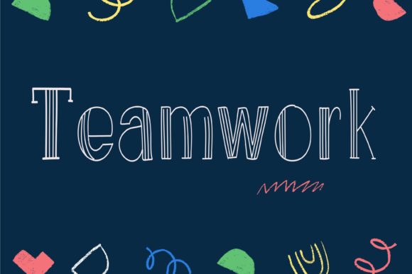 Teamwork: A Craft-Friendly Display Font for Product Labels and Signs