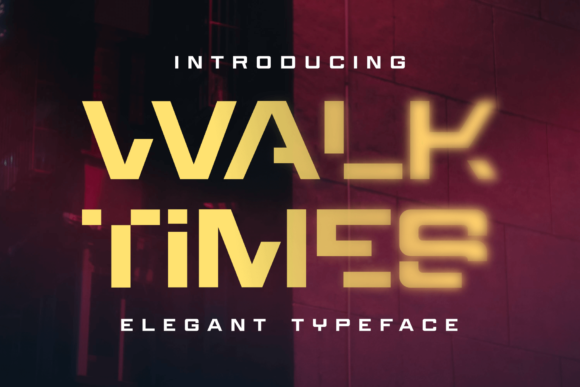 Walktimes: A Bold Display Font for Building a Memorable Business